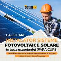 Instalator sisteme fotovoltaice solare - CALIFICARE rapida (fara curs)