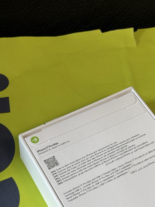 ЗАПЕЧАТАН 256GB iPhone 17 Pro Max Yettel Гаранция 3г. 2028 Orange