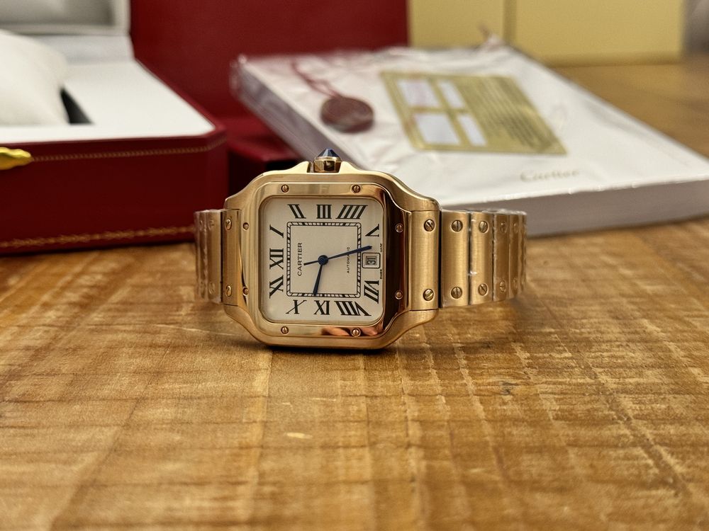 Часы Cartier Santos Gold