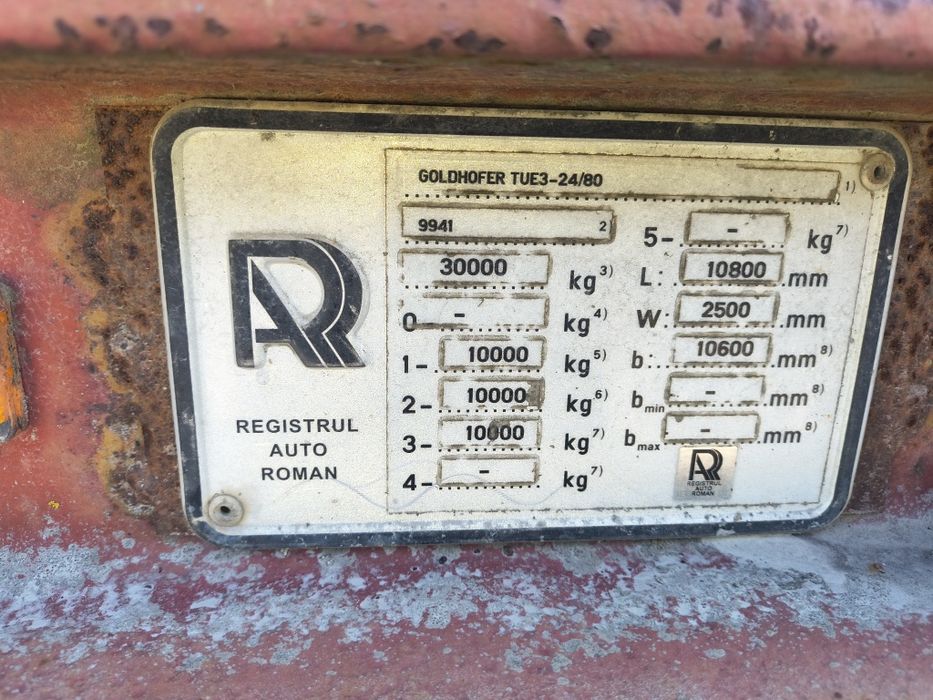 Trailer goldhofer utilaje remorca