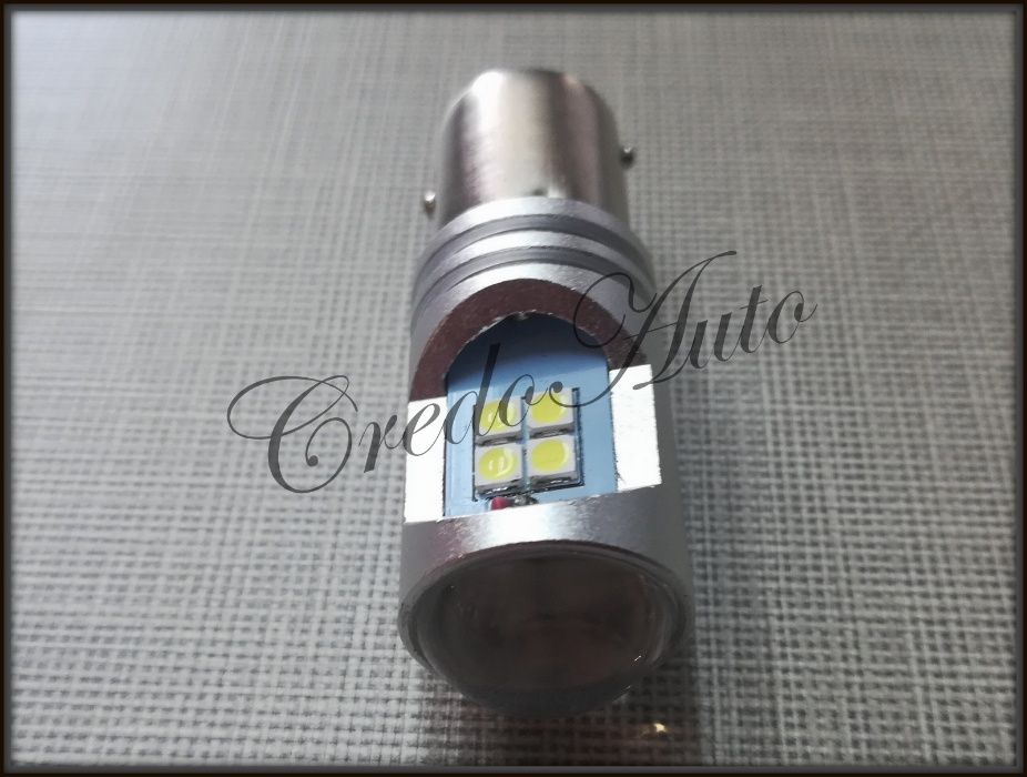 Ново!21W BA15S Мощни SMD крушки с лупа заместващи P21W/5W