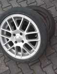Vand (roti) anvelope auto complet echipate cu jante in stare perfecta