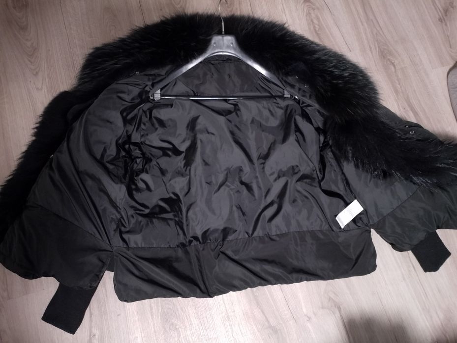 Зимно яке с естествен косъм