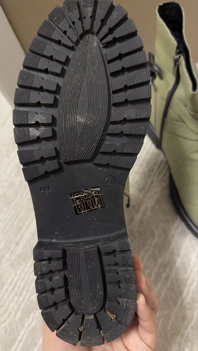 Ботинки женские кожаные с мехом