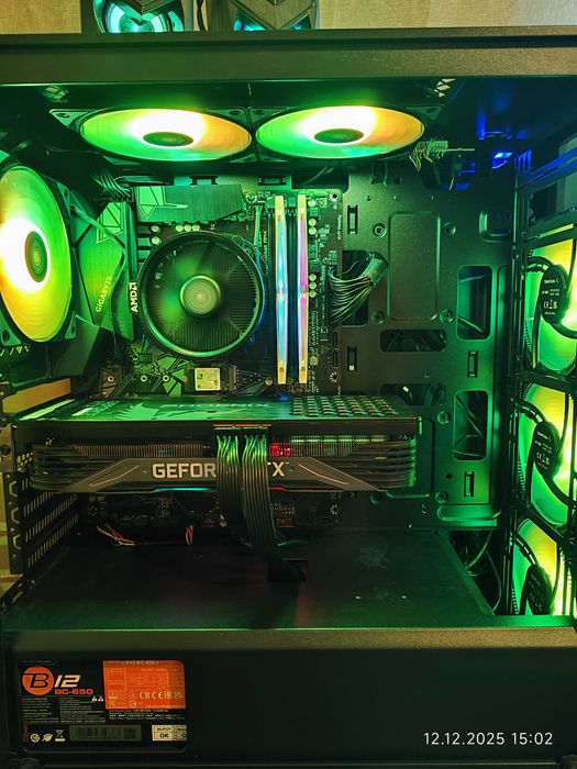 Геймърски Ryzen 5 5600G,RTX 3070 8GB,RAM 16GB DDR4 3000,SSD 512GB NVME