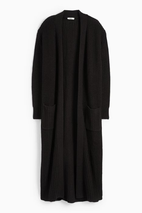 Cardigan lung cu buzunare