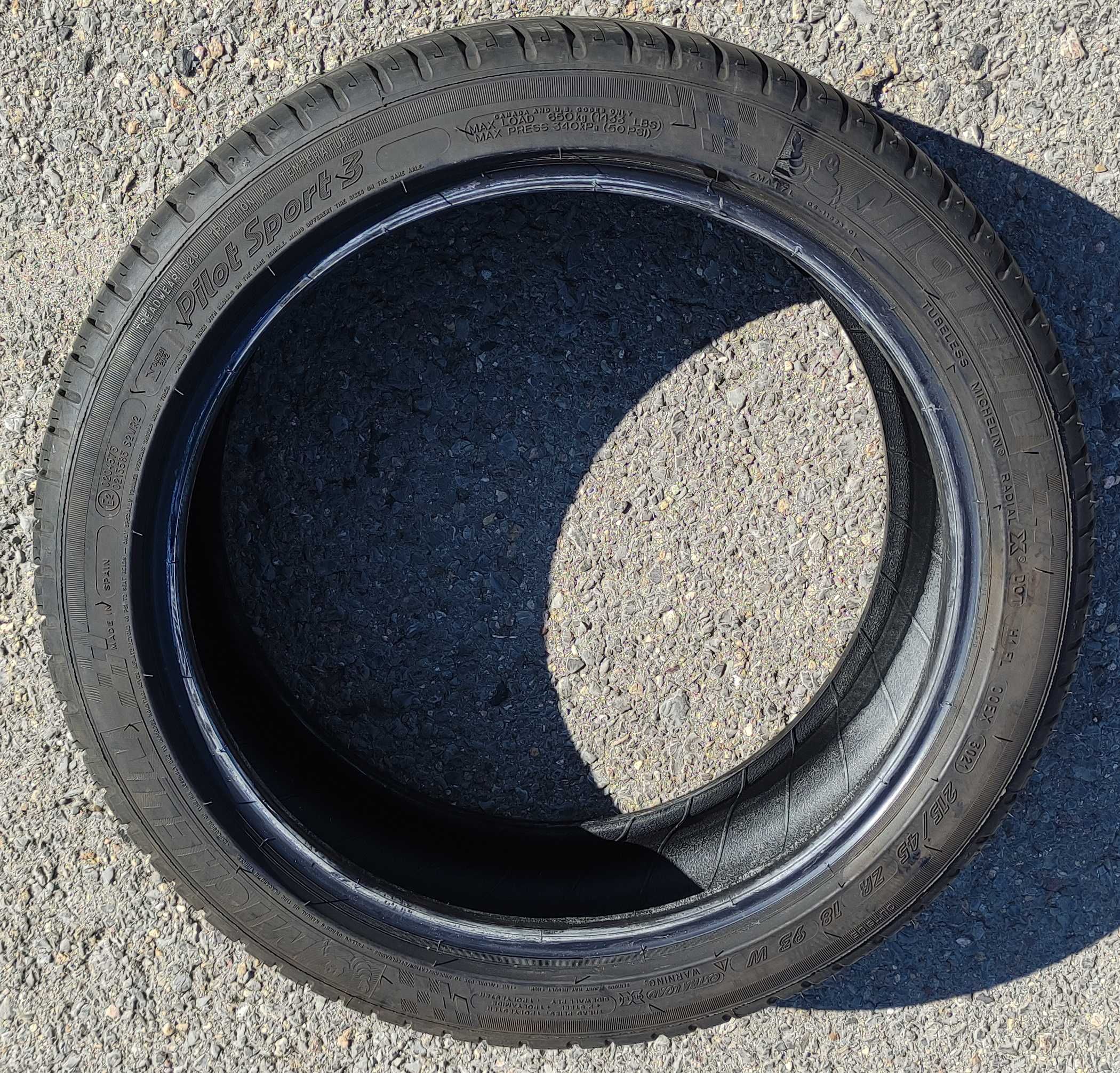 Летни гуми Michelin Pilot Sport 3 215/45ZR18 - Като нови!