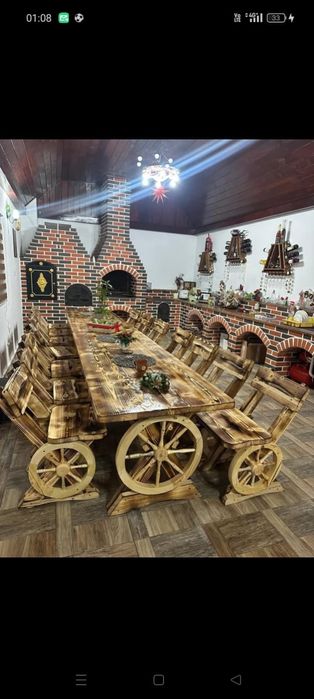 Vand fantani si mese rustice