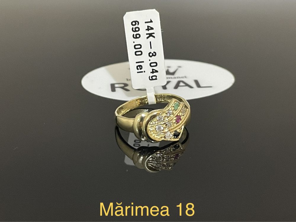 Bijuteria Royal CB : Inel dama aur 14k 3,04gr mărimea 18