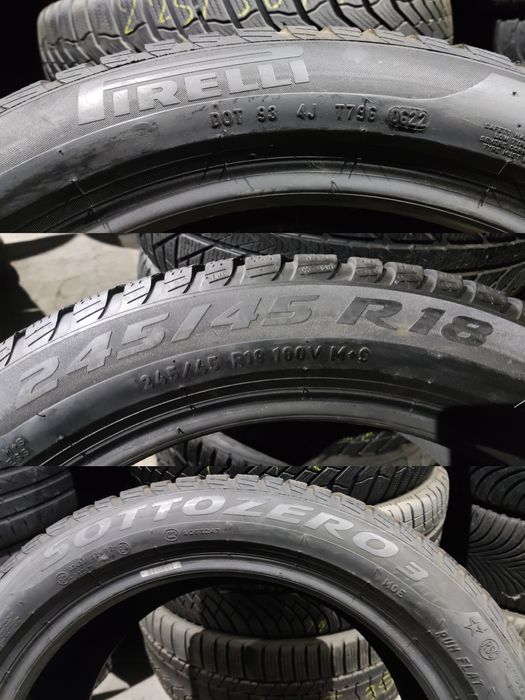 4бр. зимни гуми 245/45/18 Pirelli Sotto Zero 3, MO, runflat 
dot22
6.9