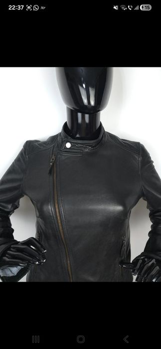 geaca piele naturala dama marimea M Massimo dutti