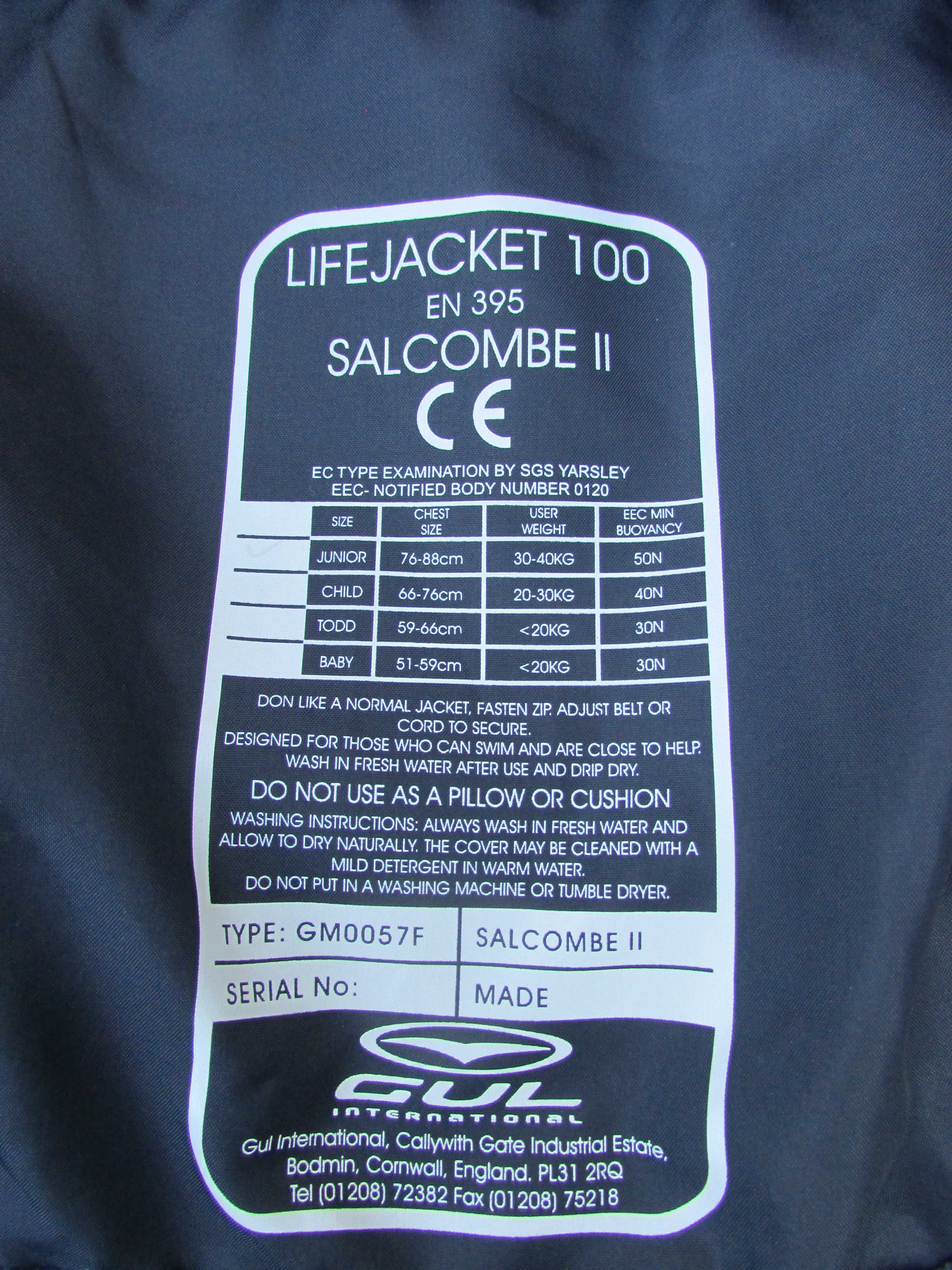 Детска спасителна жилетка Gul Salcombe II
