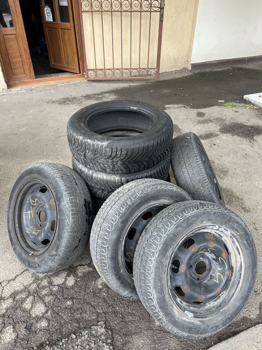 Vand set de cauciucuri cu jante Michelin vara si iarna 185/65R15
