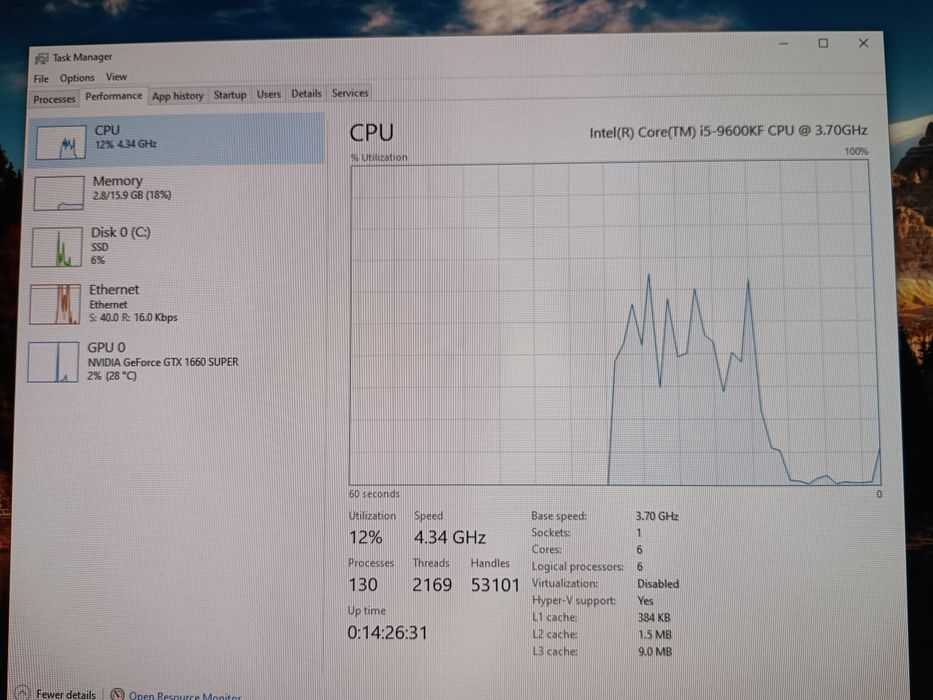 PC Gaming, i5 9600kf | 1660 SUPER | 16GB | ssd 250 |