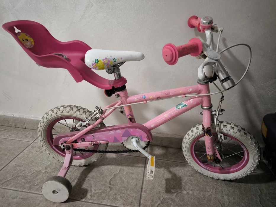 Bicicleta copii 4-5 ani cu roti de 12" bonus trotineta