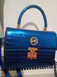 Geanta michael kors albastra de efect