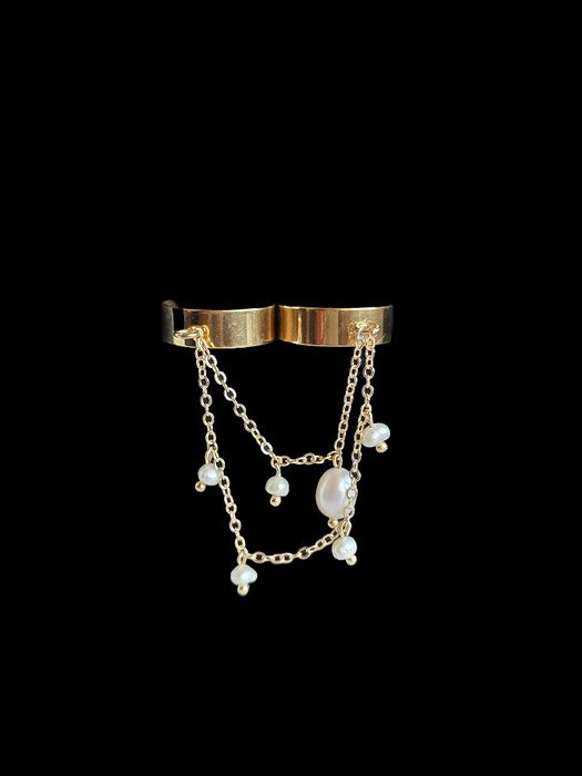 Пръстен от перли и верижка