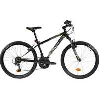 Bicicletă MTB Rockrider ST500 24" Galben Fluo Copii 9-12 ani