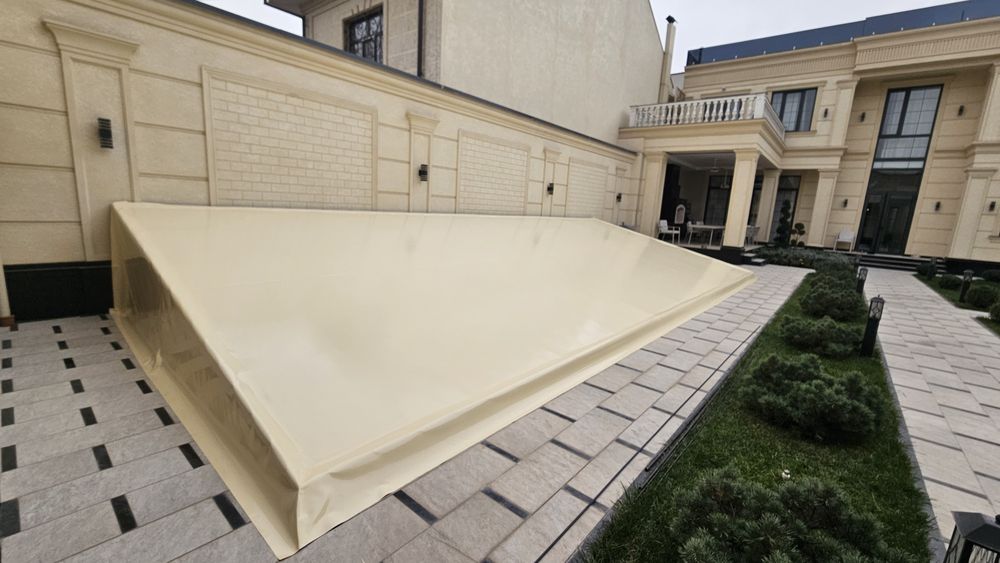 Тент баннер установка