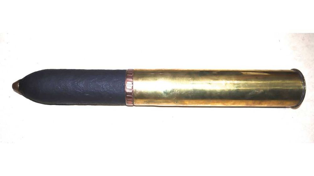 Tub obuz inert 75 mm francez, ww1 anul 1917, panoplie,decor