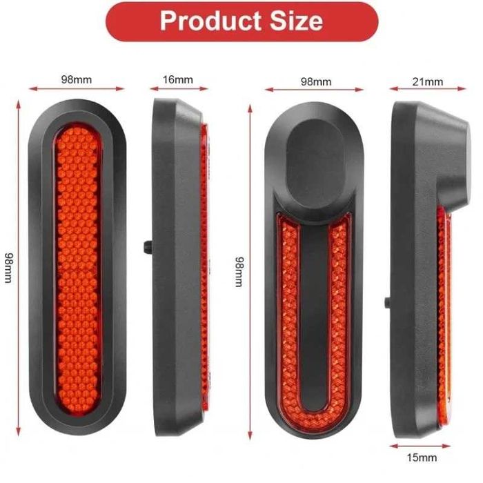 Set 4 capace roata reflectorizante Xiaomi M365 Pro 2 1S Mi3 Essential