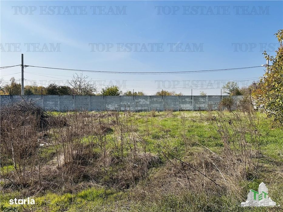 SUPER TEREN INTRAVILAN, 1872 mp, curte individuala si împrejmuita cu g