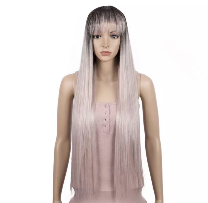 Peruca R214 (Daira-Shop.ro) Blonda Breton Gri Roz Cenusie Ombre suvite