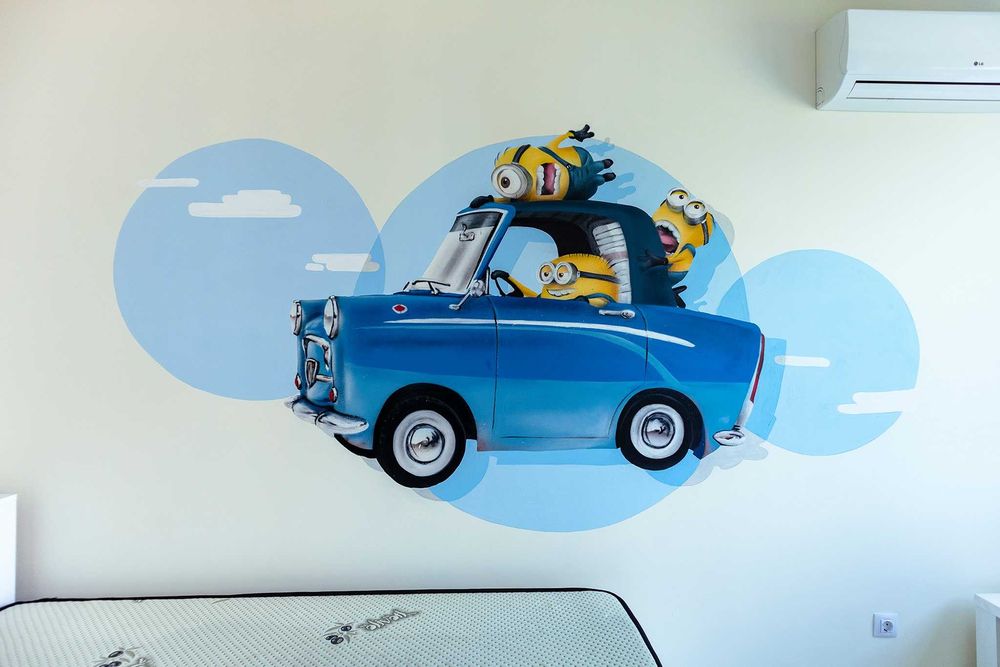 Рисуване на стени, графити
Рисуване на стени, графити (graffiti)