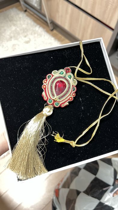 Серьги и подвеска, ручная работа