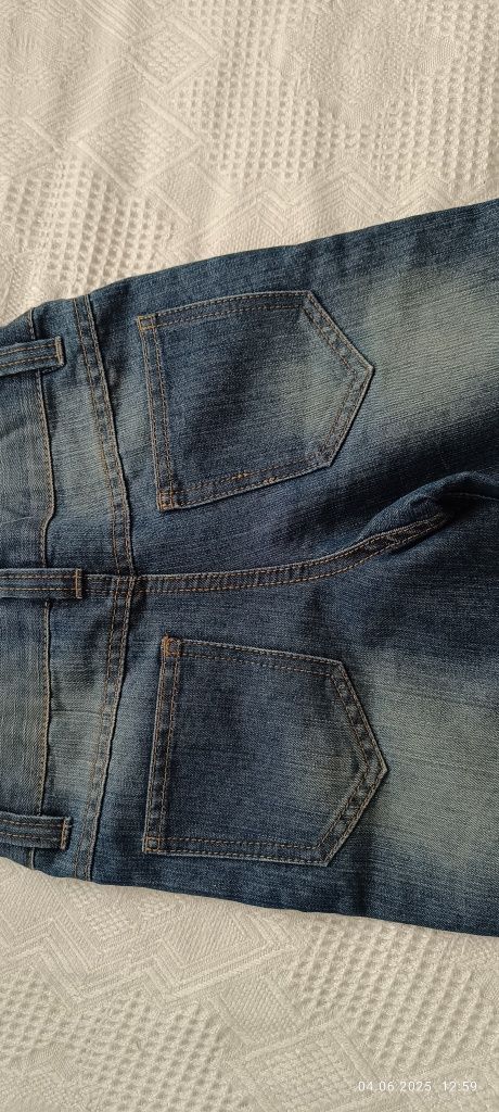 Нови Къси дънкови панталонки 7-8г, 128см Denim Co