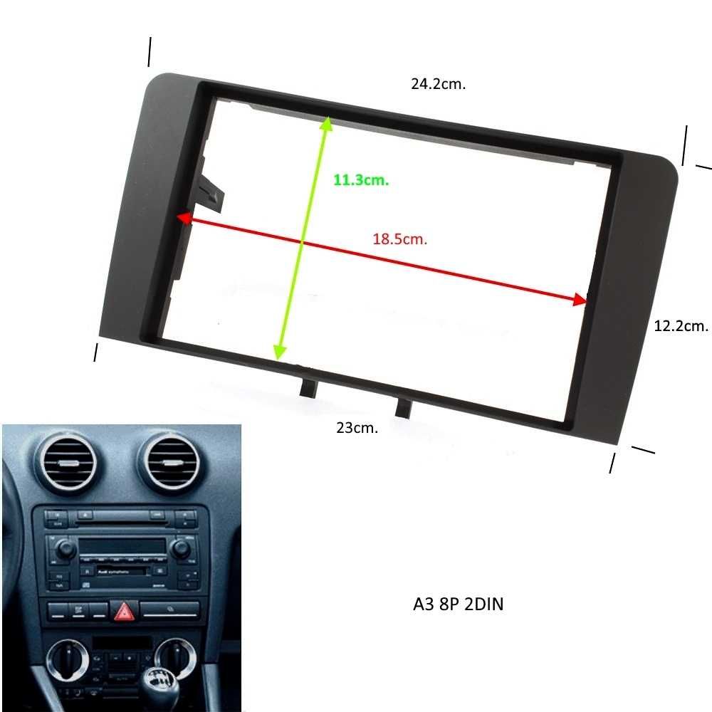Рамка за автомобилно радио и мултимедия AUDI 1DIN 2DIN