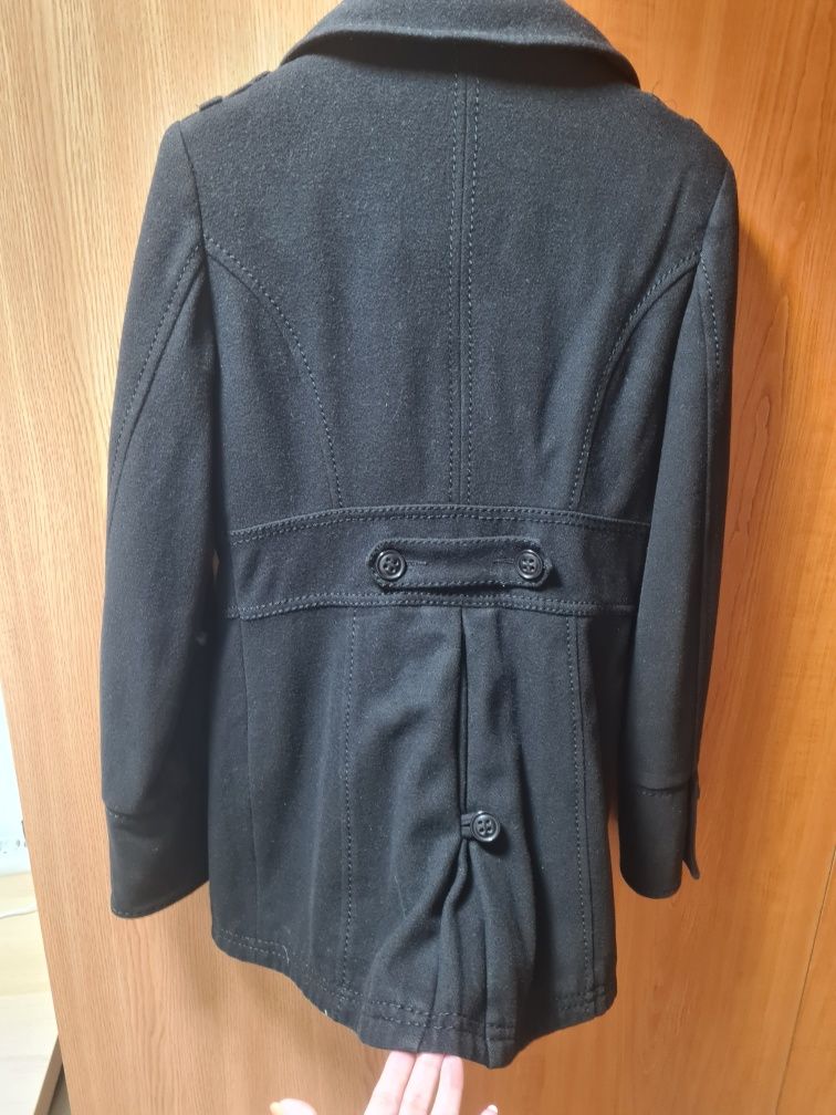 Palton negru marimea S