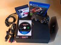 SONY PlayStation 4 PRO BLACK 500GB, 1 controller + NFS + accesorii PS4