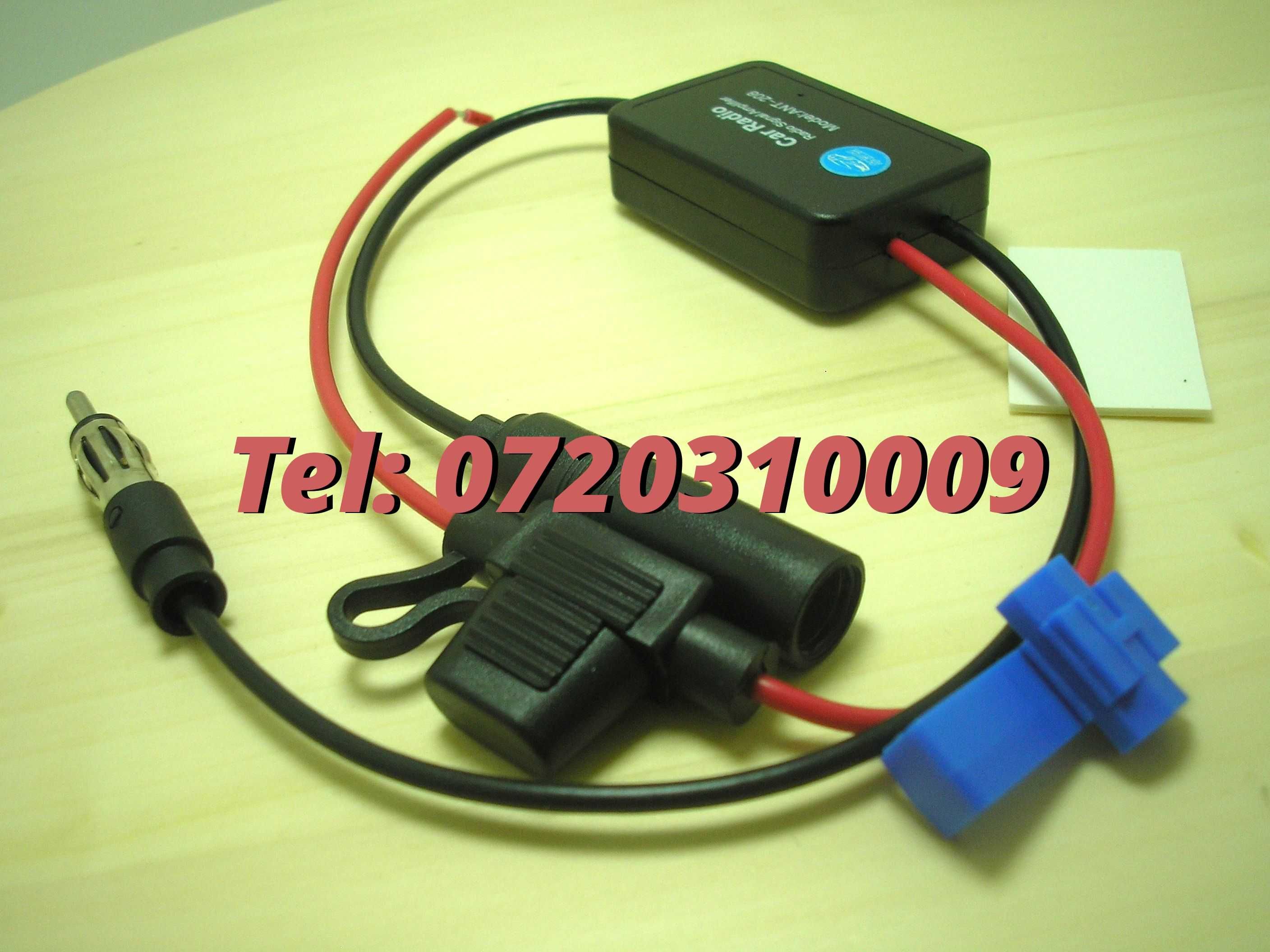 Amplificator Pentru Semnal Antena Radio Auto Fm 12v