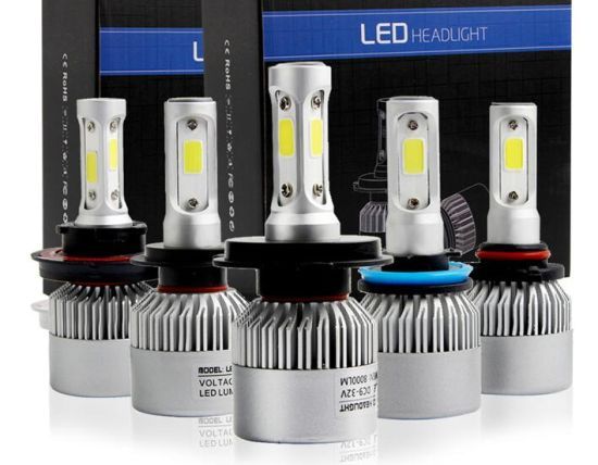 Kit becuri led S2 Cob H1 H4 H7 H8 H9 H11