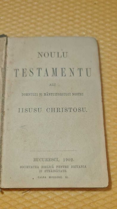 Noul Testament anul 1902