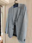 Costum barbati cununie civila bleu Marks Spencer NOU