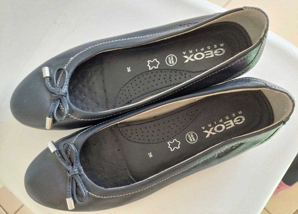 Balerini Geox marimea 36, pantofi piele naturala, respira