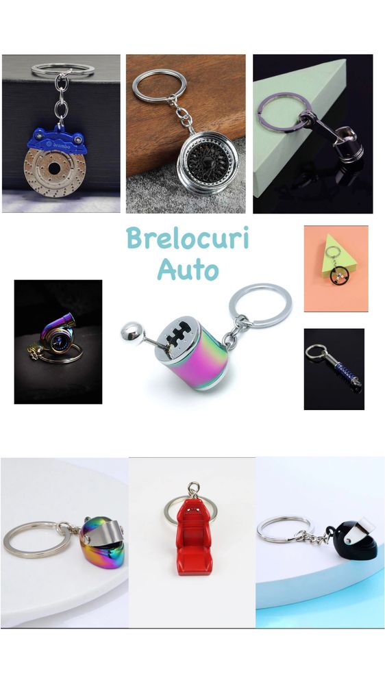 Brelocuri chei Pasionați Auto/Moto (scaun,turbo,volan,janta,suspensie)