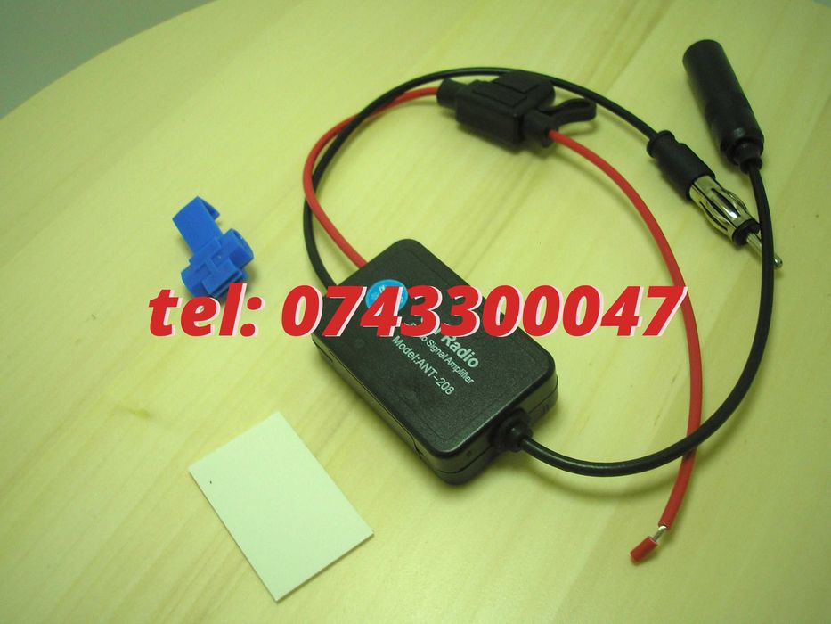 Amplificator De Semnal Antena Radio Auto Camioane Etc Fm 12v