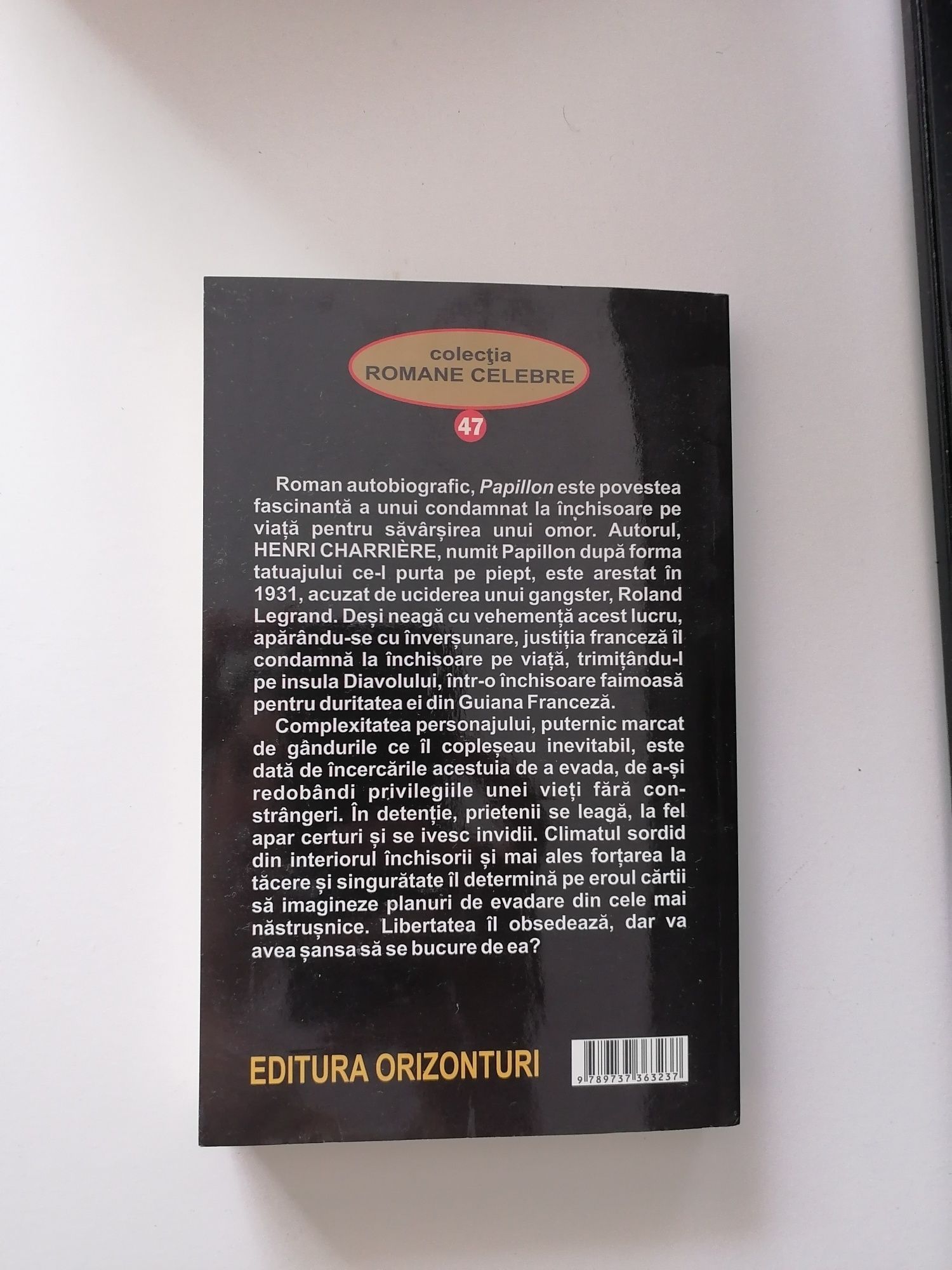 Colectia Papillon (vol 1-2), Henri Charriere, editura Orizonturi