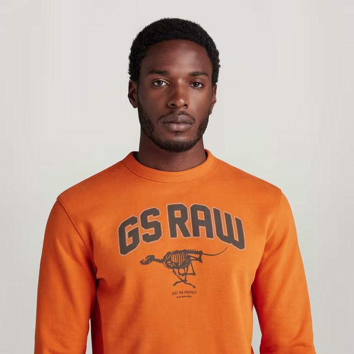 Оригинална блуза G-Star Raw Skeleton S нова мъжка суичър фланела