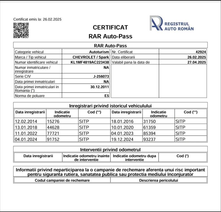Chevrolet Spark GPL Euro 5 motor 996cc pe lanț. Consum f mic taxe mici