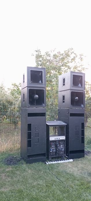 sistem sonorizare LEM boxe pasive mixer amplificator (made in italy)