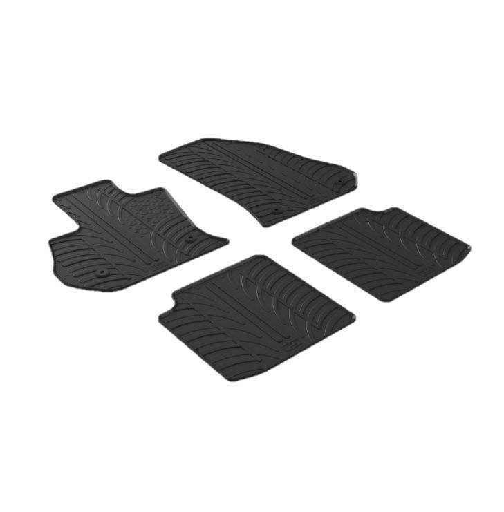Set covorase auto din cauciuc Fiat 500L Facelift 07.2017, Negru, Gledring, 4 buc.