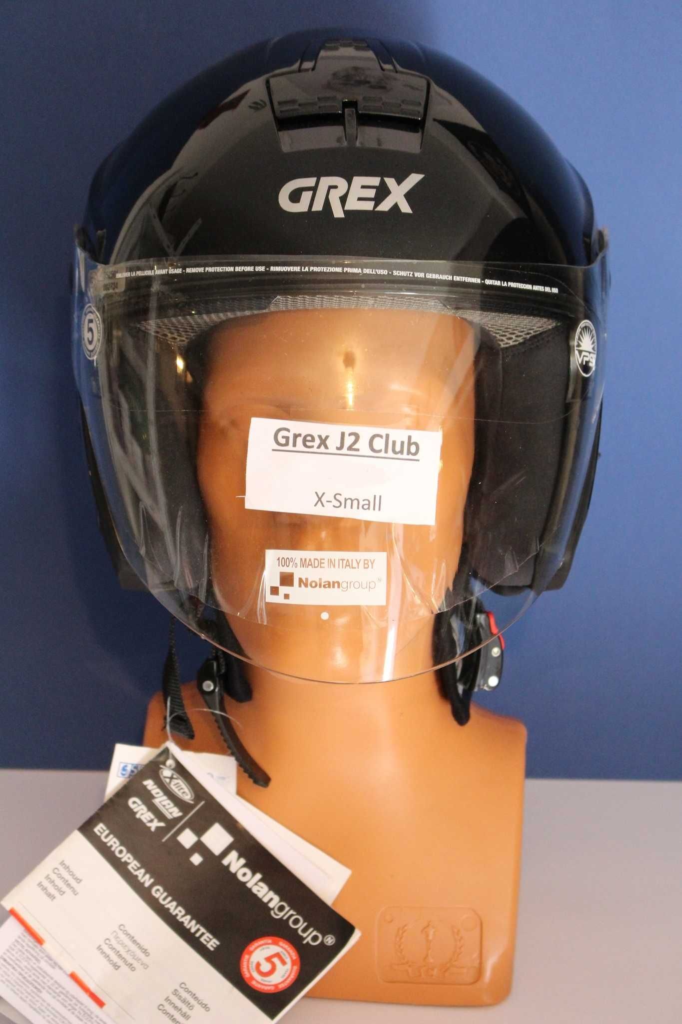 НОВА каска с очила за мотор/скутер на марката Grex