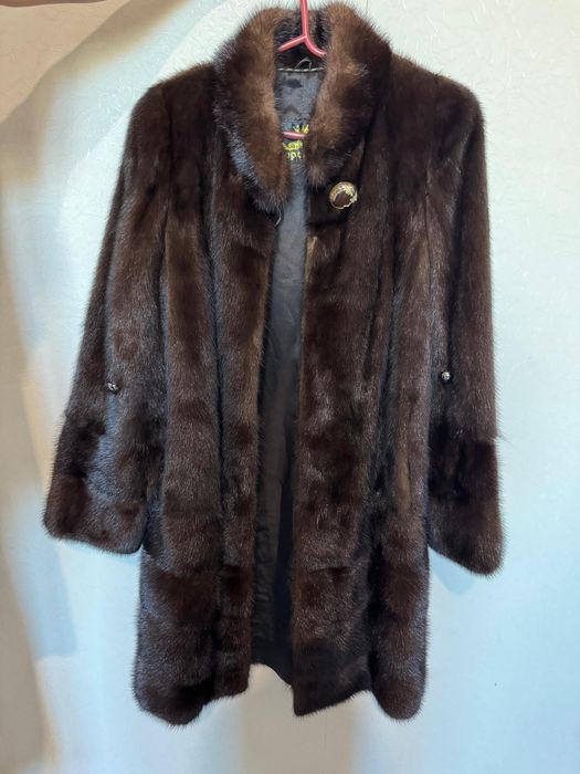 Норковая шубу длинная