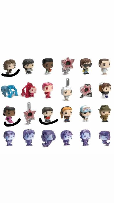 Обменяю/продам фигурки киндер очень странные дела