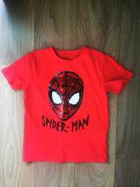 Tricou Next 104 cu Spiderman figura reversibila