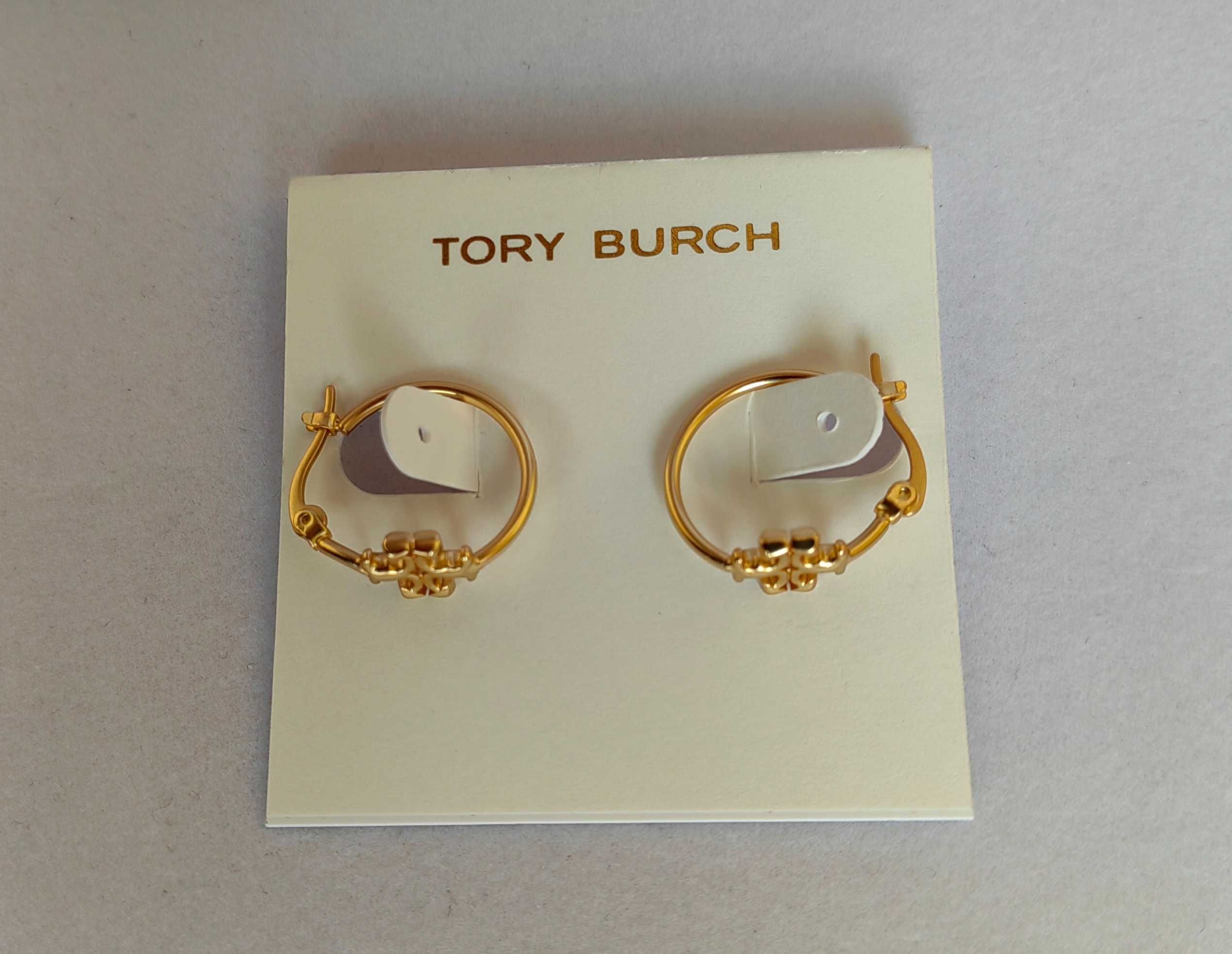 Обеци Tory Burch - small Miller stud hoop earrings